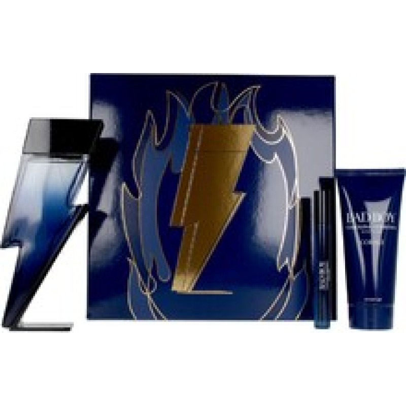 Carolina Herrera Bad Boy Cobalt Electrique Gift set EDP 100 ml, shower gel 100 ml and miniature EDP 10 ml
