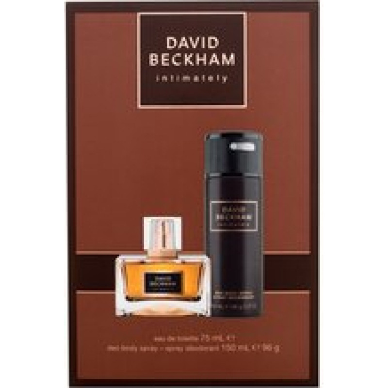 David Beckham Intimately for Men Gift set EDT 75 ml and deospray 150 ml