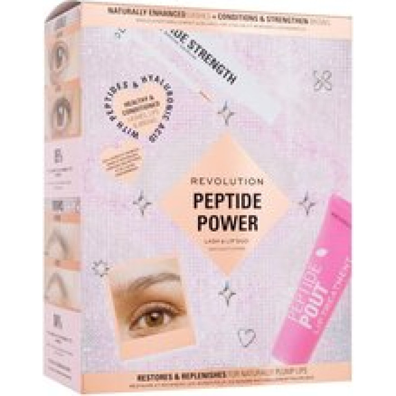 Makeup Revolution Peptide Power Lash & Lip Duo - D&aacute;rkov&aacute; sada