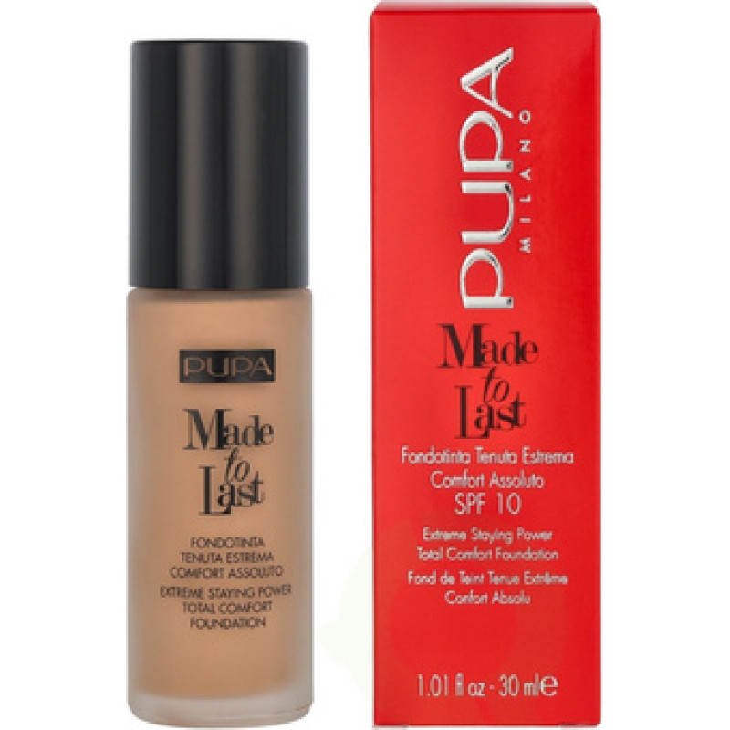 Pupa Long Lasting Make Up SPF 10 Made To Last ( Total Comfort Foundation) 30ml