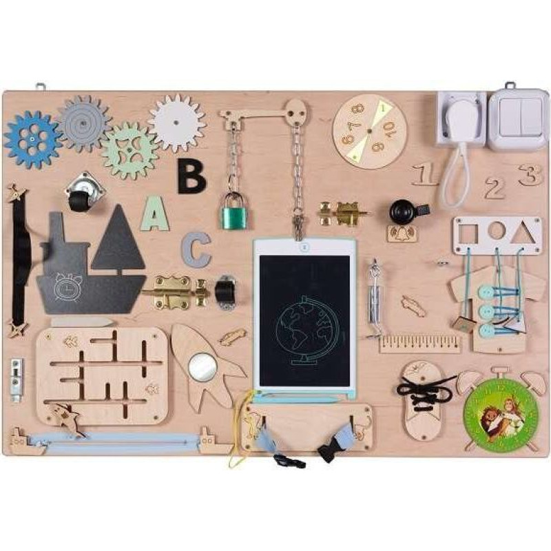 3toysm koka sensorās manipulācijas tāfele, 75x50cm