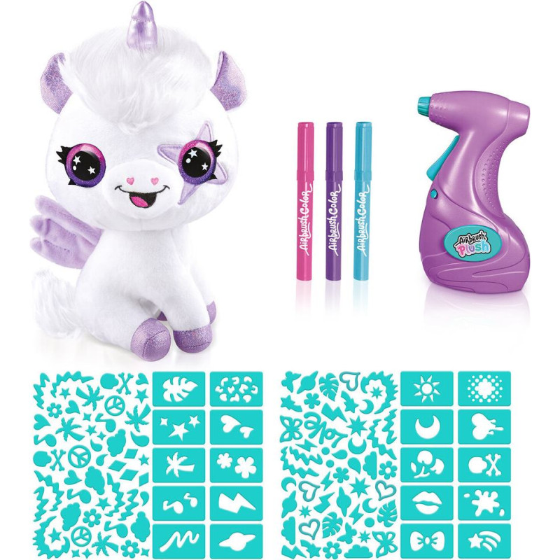 Canal Toys Pielāgojama Vienradža Gaisa Pūšanās Mīkstā Rotaļlieta - Spray Art Spilventiņš ar Marķieriem un Šabloniem - no 6 gadiem - OFG 274