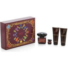 Versace Crystal Noir Great Gift Set EDT 90 ml, Crystal Noir Body Lotion 100 ml shower gel 100 ml Crystal Noir and miniatures Crystal Noi