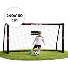 Movepro Bramka piłkarska z siatką do piłki nożnej 240x160x85 cm MOVEPRO
