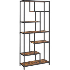 Leobert Modern bookcase for the living room with 6 shelves