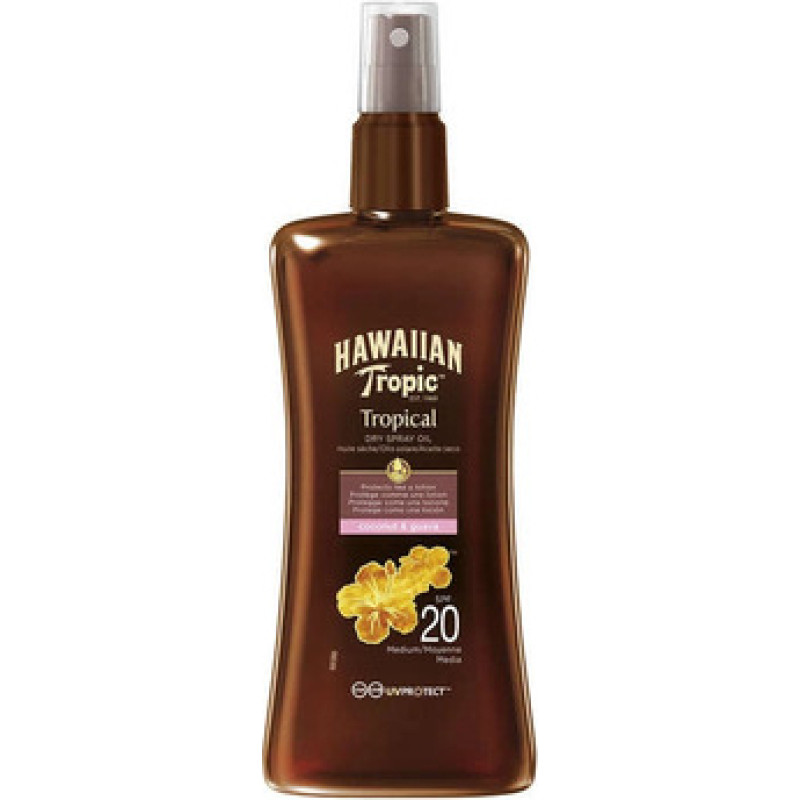 Hawaiian Tropic Protective Dry Spray Oil SPF 20 - Dry suntan oil with spray