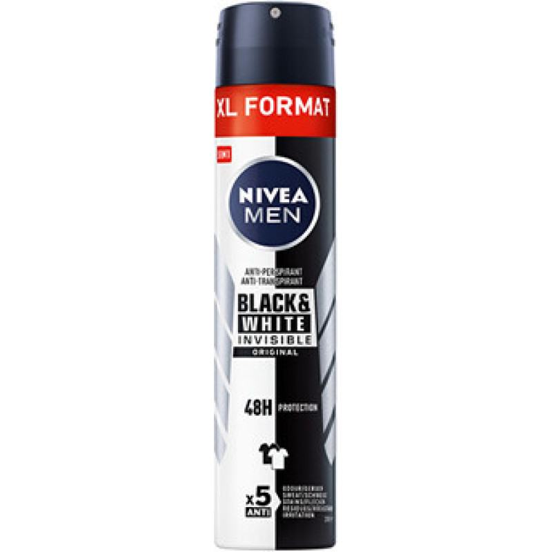 Nivea Antiperspirant for Men Black & White Original 200 ml