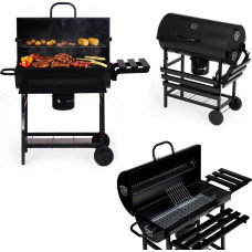 Multigarden Grill węglowy ogrodowy z pokrywą termometr popielnik składane p&oacute;łki MultiGarden