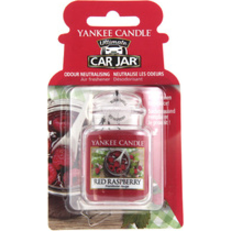 Yankee Candle Red Raspberry Ultimate Car Jar (Raspberries) - Luxury Car Tag