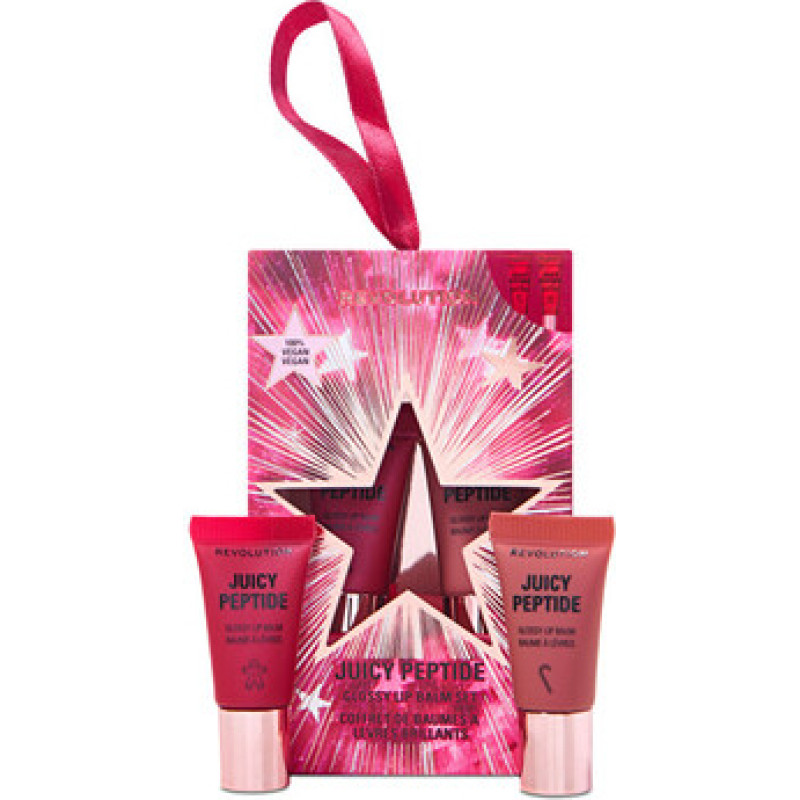 Makeup Revolution Juicy Peptide Mini Lip Balm Gift Set - D&aacute;rkov&aacute; sada