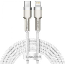 Baseus kabelis Cafule Metal PD USB-C - Lightning 2,0 m balts 20W