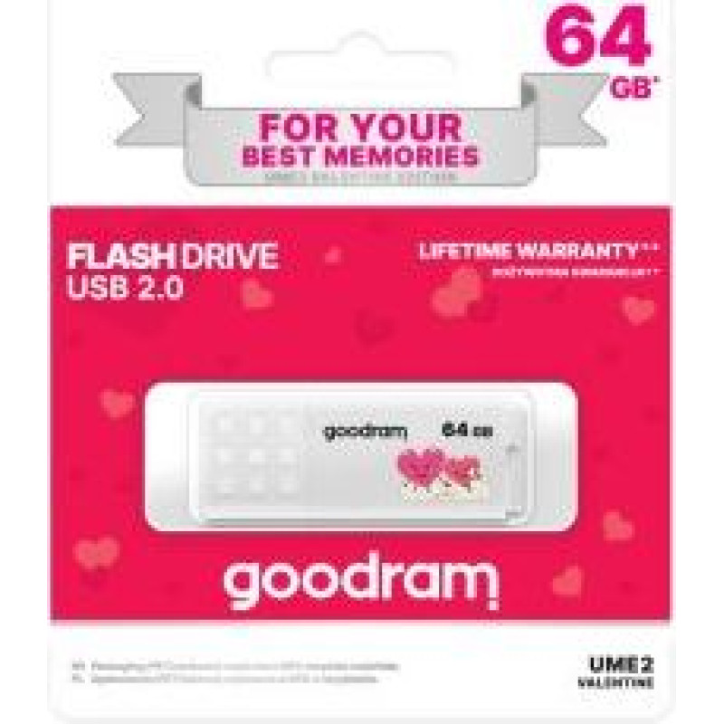 Goodram Valentine, 32 GB, balts