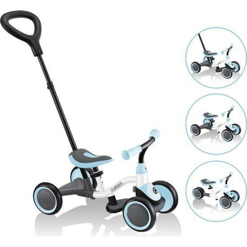 Trenēšanas velosipēds Globber Learning Bike 3in1, 638-201, zils