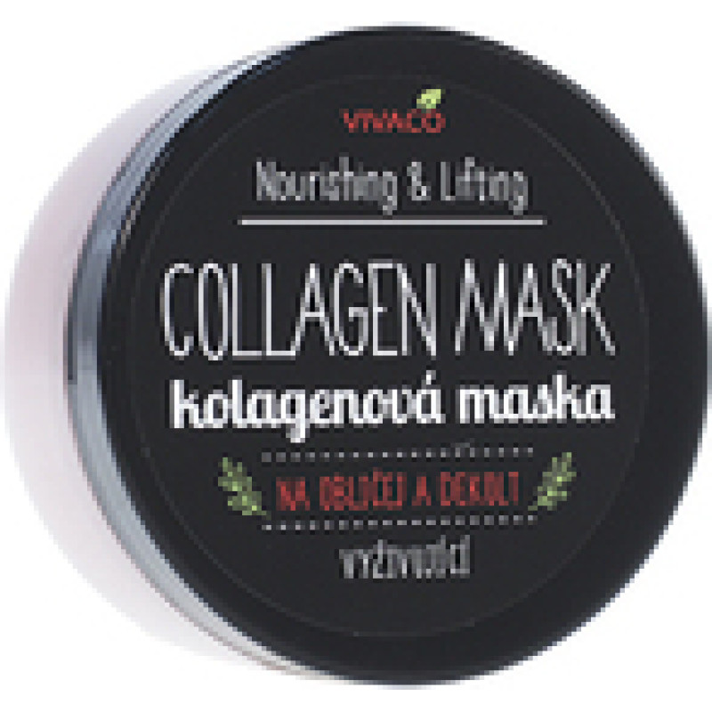 Vivaco Collagen Mask Nourishing & Lifting - Collagen mask for face and d&eacute;collet&eacute;