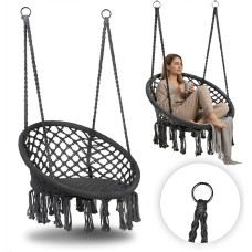 Multigarden Boho hanging chair garden swing, gray, MultiGarden
