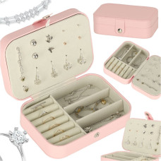 Dārglietu kastes organizators rozā krāsā