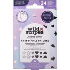 Wild Stripes Holo Clear Anti-Pimple Patches - Hydrokoloidn&iacute; n&aacute;plasti na akn&eacute; s kyselinou salicylovou