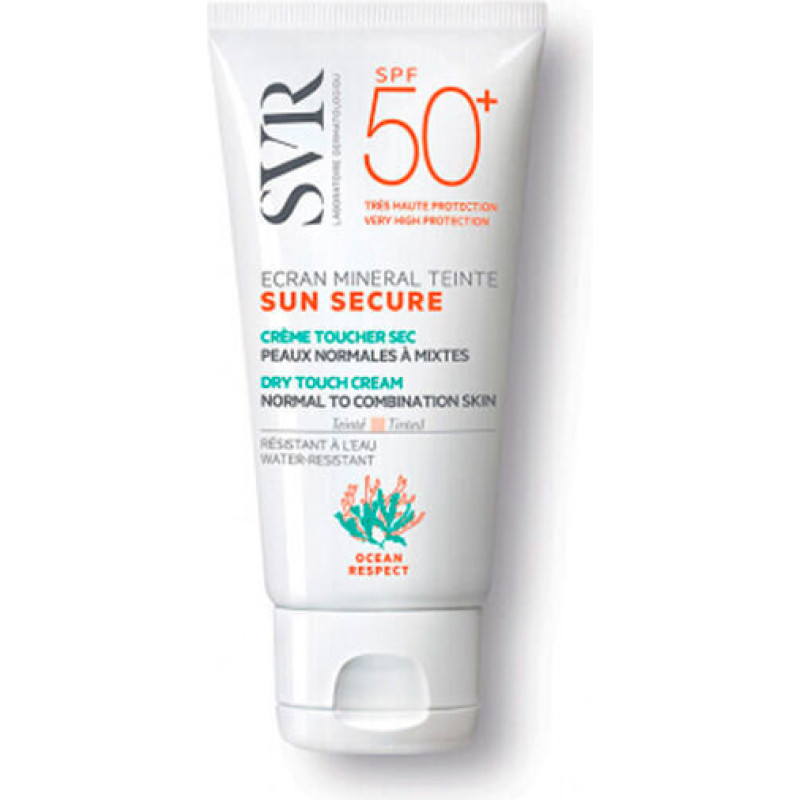 Minerālu sejas krēms ar toni SVR Sun Secure Ecran Mineral Teinte SPF50, 50 ml
