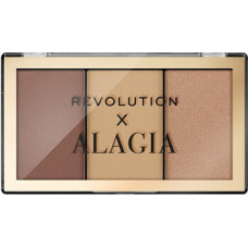 Makeup Revolution Alagia Face Like Alagia Highlight & Bronze Palette - Konturovac&iacute; paletka 7,5 g