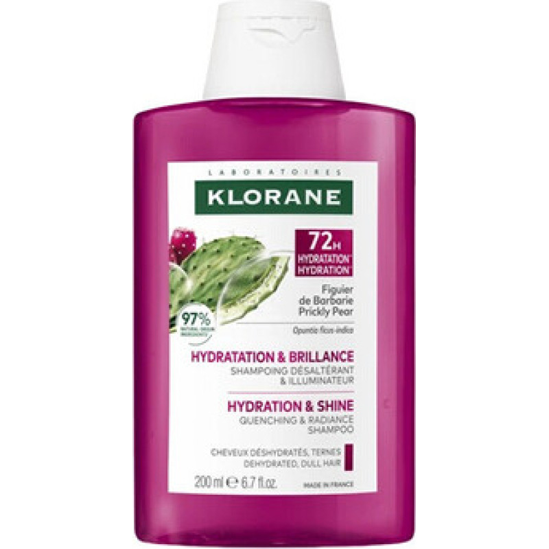 Klorane 72H Hydration & Shine Quenching Shampoo - &Scaron;ampon s opunci&iacute;