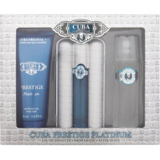 Cuba Prestige Platinum D&aacute;rkov&aacute; sada EDT 90 ml, sprchov&yacute; gel 200 ml a After Shave ( voda po holen&iacute; ) 100 ml