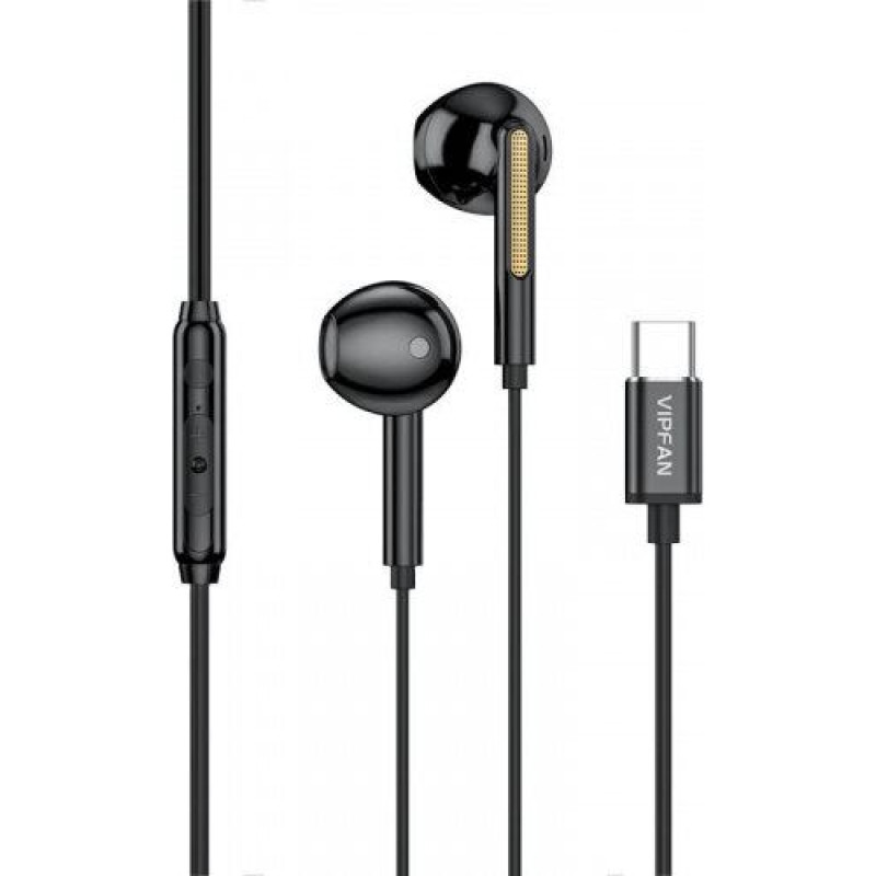 Vipfan M11 vadu austiņas, USB-C (melnas)