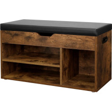 Multistore Shoe cabinet shelf with seat LOFT wooden