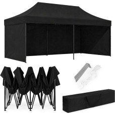 Multigarden Pawilon ogrodowy eventowy automatyczny samorozkładalny namiot 3x6 m czarny MultiGarden