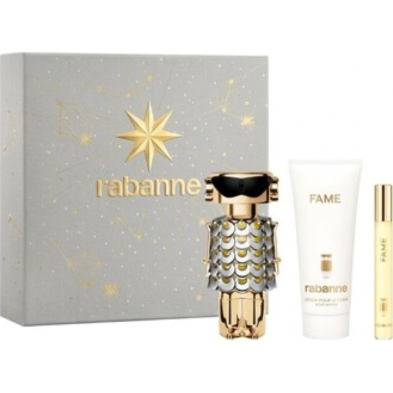 Paco Rabanne Fame D&aacute;rkov&aacute; sada EDP 50 ml, tělov&eacute; ml&eacute;ko 100 ml a miniaturka EDP 10 ml