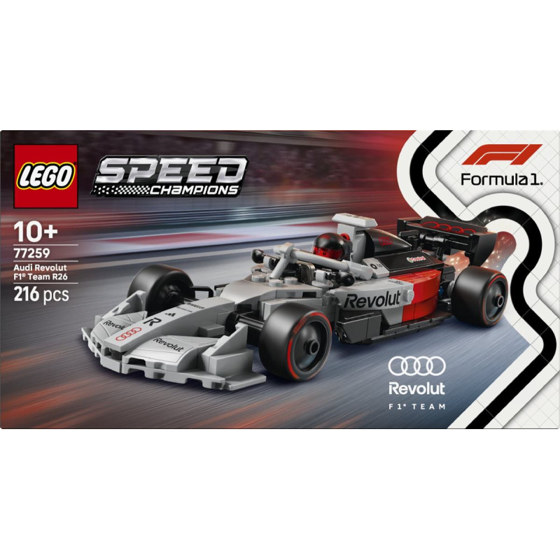 LEGO Speed Champions 77259 Audi Revolut F1 Team R26 Sacīkšu Auto - Rotaļlieta no 10 gadiem