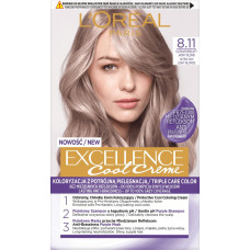 Matu krāsa L'Oréal Paris Excellence Cool Creme, 8.11 Ultra Gaiša pelnu blondīne