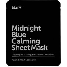 Dear, Klairs Midnight Blue Calming Sheet Mask - Zklidňuj&iacute;c&iacute; pl&aacute;t&yacute;nkov&aacute; maska