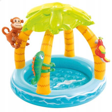 Intex Inflatable Kiddie Pool with Canopy Island Design INTEX 58417