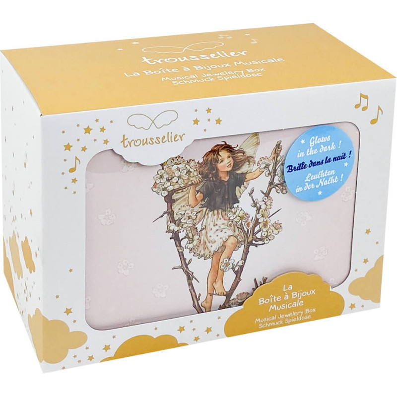 Muzikāla rotu kaste - TROUSSELIER - Ķirsis - Feja Elfe - Rozā - 18x11x10 cm