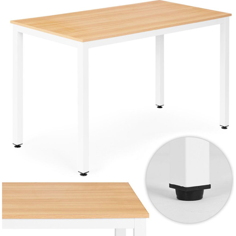 Modernhome St&oacute;ł do kuchni jadalni dla 4-5 os&oacute;b biurko komputerowe 120x60 cm jasny dąb ModernHome