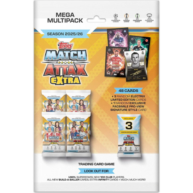 Futbola kāršu komplekts Topps UCC Match Attax Extra 2025/2026 Mega Multipack