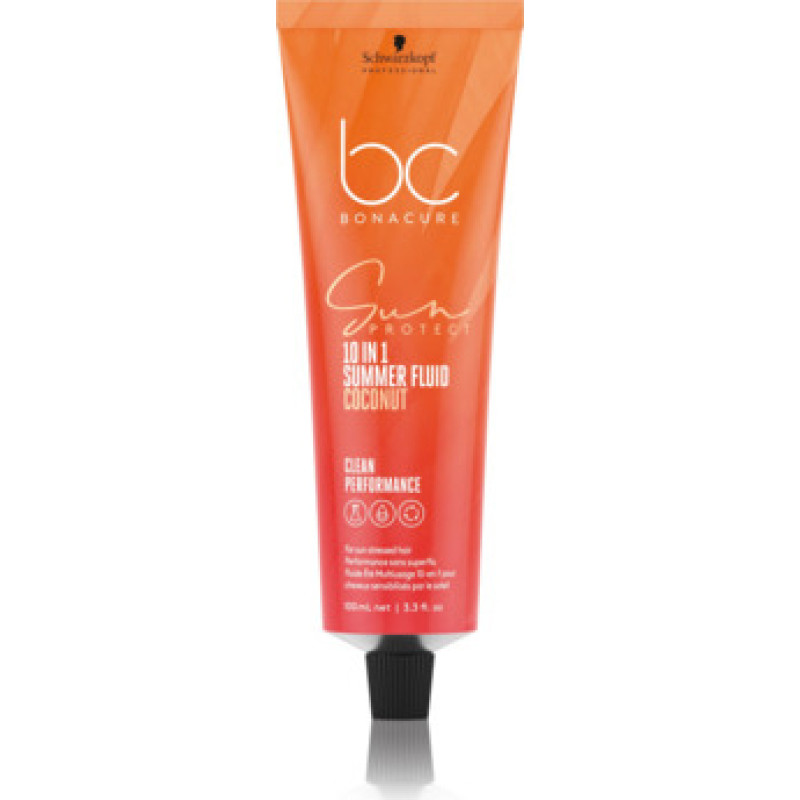 Schwarzkopf Professional BC Bonacure Sun Protect 10in1 Summer Fluid - Multifunkčn&iacute; kr&eacute;m pro vlasy nam&aacute;han&eacute; sluncem