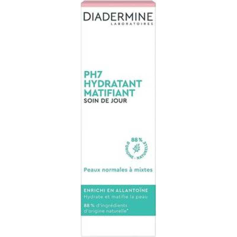 Diadermine pH7 Hydrating Mattifying Day Cream Tube - Denn&iacute; pleťov&yacute; kr&eacute;m pro dehydratovnaou mastnou pleť