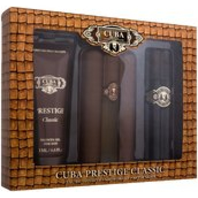 Cuba Prestige Gift set EDT 90 ml, shower gel 200 ml and aftershave 100 ml