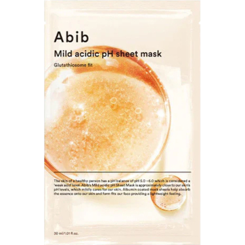 Abib Glutathiosome Fit Mild Acidic pH Sheet Mask - Rozjasňuj&iacute;c&iacute; pl&aacute;t&yacute;nkov&aacute; maska