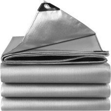 ISO TRADE Tarpaulins 4x5m Augstas Kvalitātes Segums Sudraba