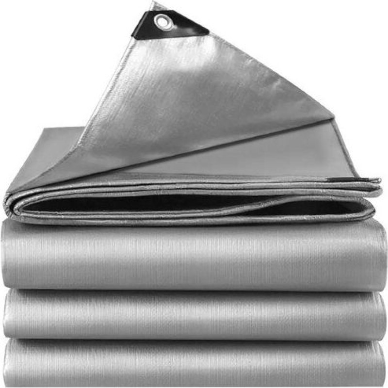 ISO TRADE Tarpaulins 4x5m Augstas Kvalitātes Segums Sudraba
