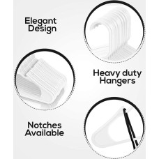 Utopia Home - (50 gab.) Spēcīgi plastmasas pakaramie apģērbam