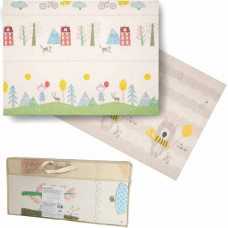 Mata edukacyjna piankowa dwustronna składana 150x200cm drzewa misie