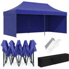 Multigarden Pawilon ogrodowy eventowy automatyczny samorozkładalny namiot 3x6 m niebieski MultiGarden