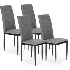 Modernhome Set of 4 Chairs for Dining Room and Living Room Grey ModernHome