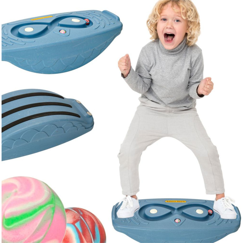 Grīdas līdzsvara baļķis tumši zils