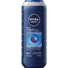 Nivea Men Total Relax Body, Face & Hair Shower Gel - Relaxačn&iacute; sprchov&yacute; gel