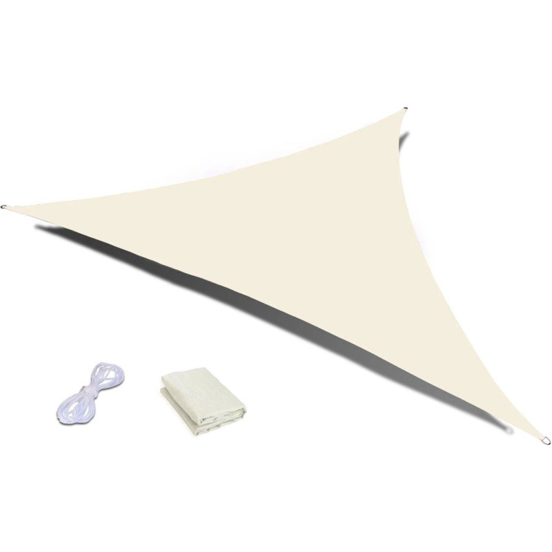 Modernhome Waterproof sun shade sail 4x4x4m ModernHome - beige