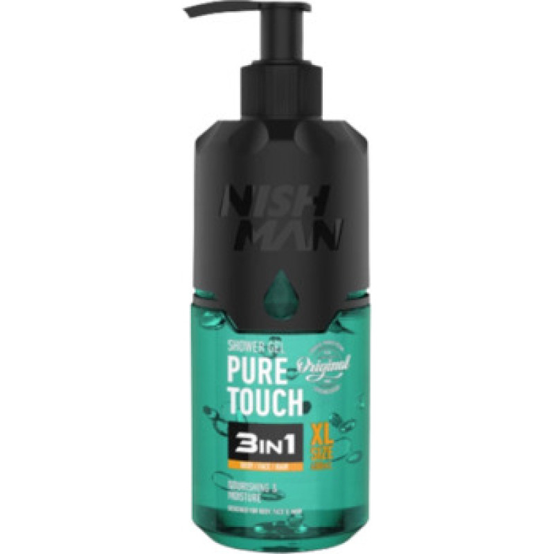 Nishman Pure Touch 3in1 Shower Gel - Sprchov&yacute; gel na vlasy i tělo pro muže
